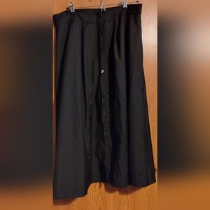 Shein Curve A-line Skirt Black No Stretch Midi length - 20% off 3+ Bundle